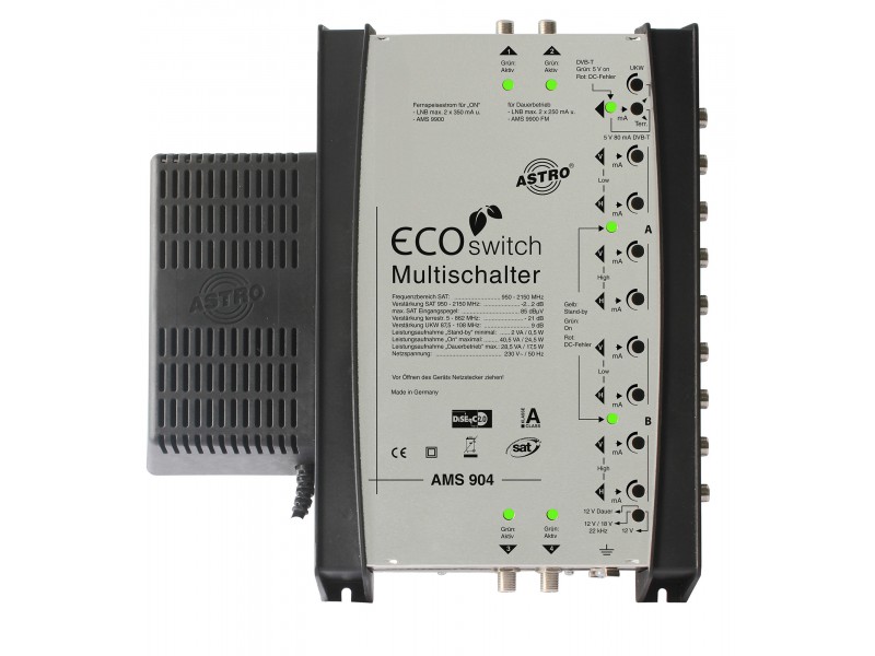 Product: AMS 904 ECOswitch, Premium stand-alone multiswitch